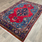 228 x 150 cm | Persian Hamadan Rug (Old 1970)