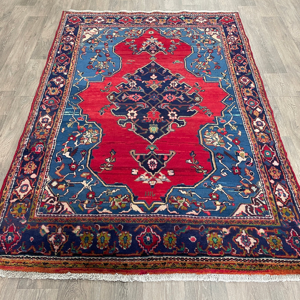 228 x 150 cm | Persian Hamadan Rug (Old 1970)