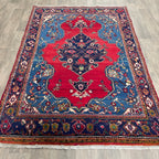 228 x 150 cm | Persian Hamadan Rug (Old 1970)