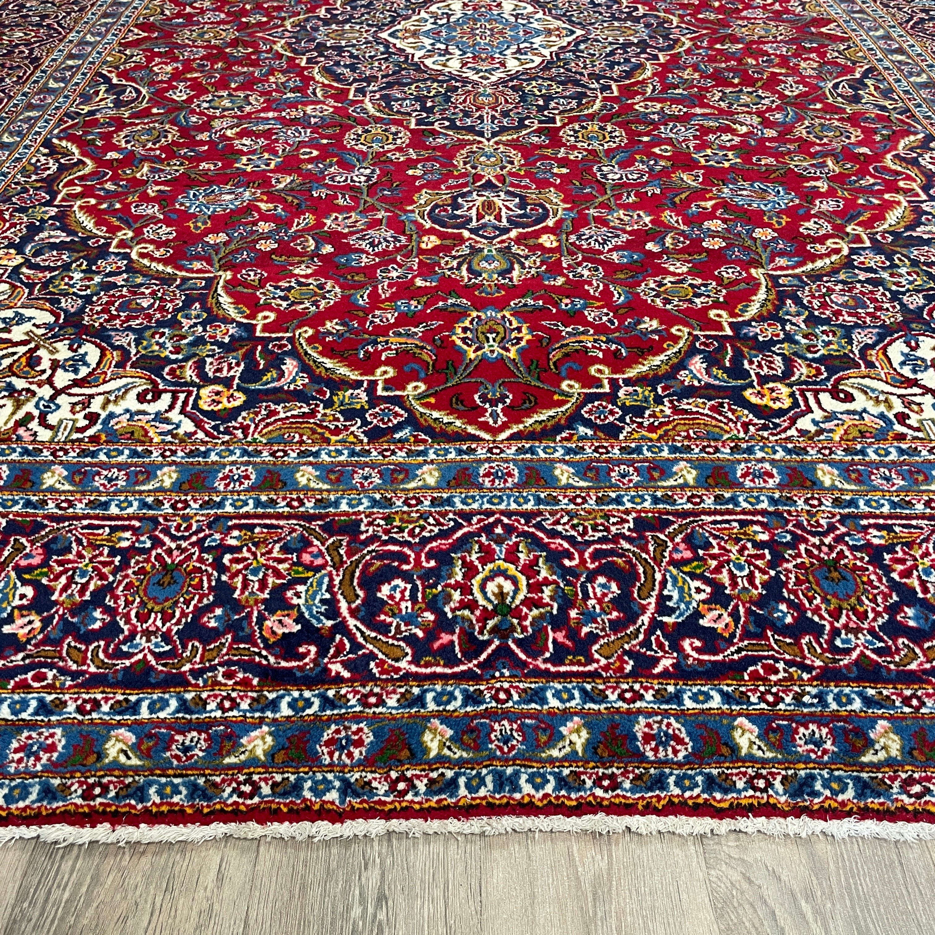 Old Persian Kashan Large Rug c. 1960
