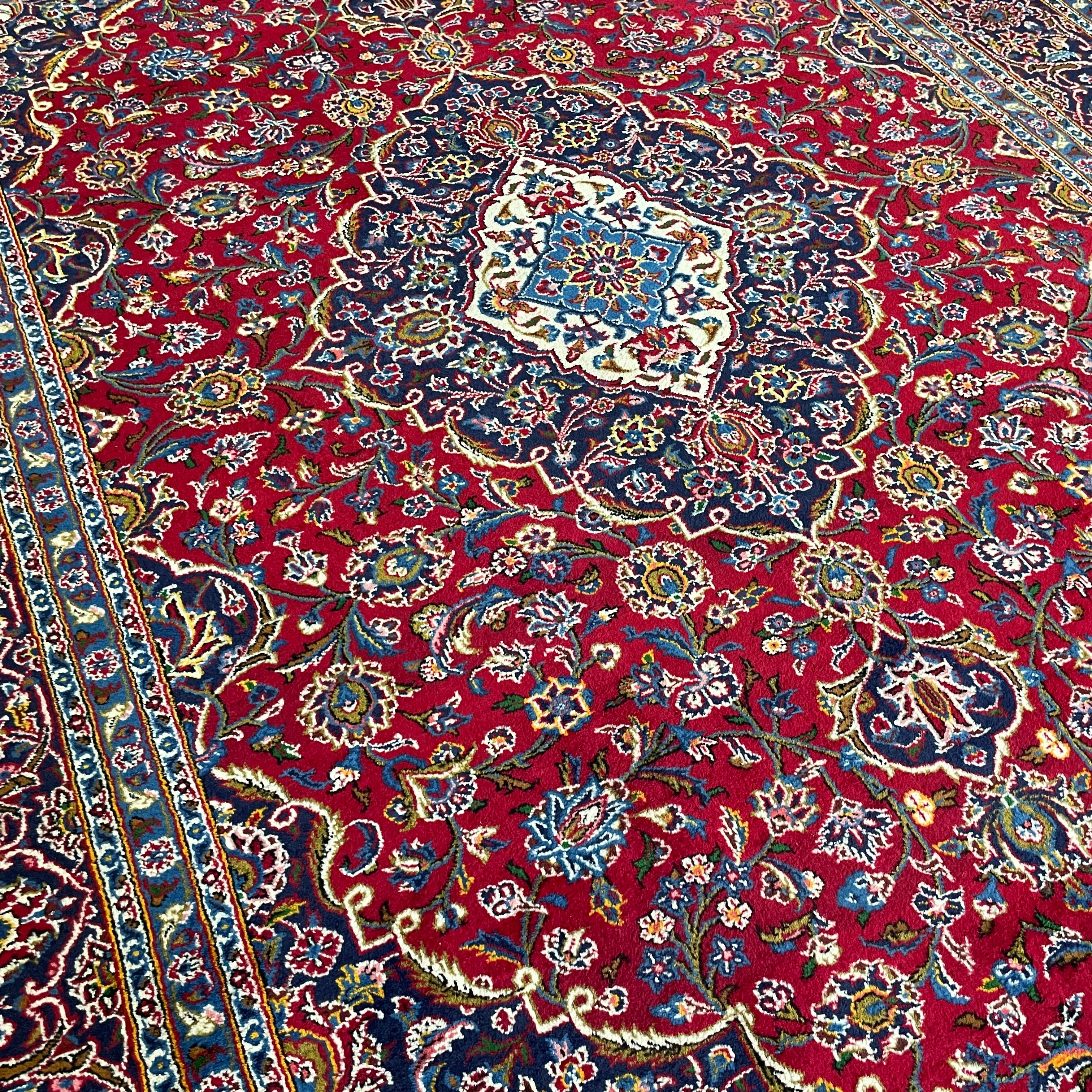 Old Persian Kashan Large Rug c. 1960