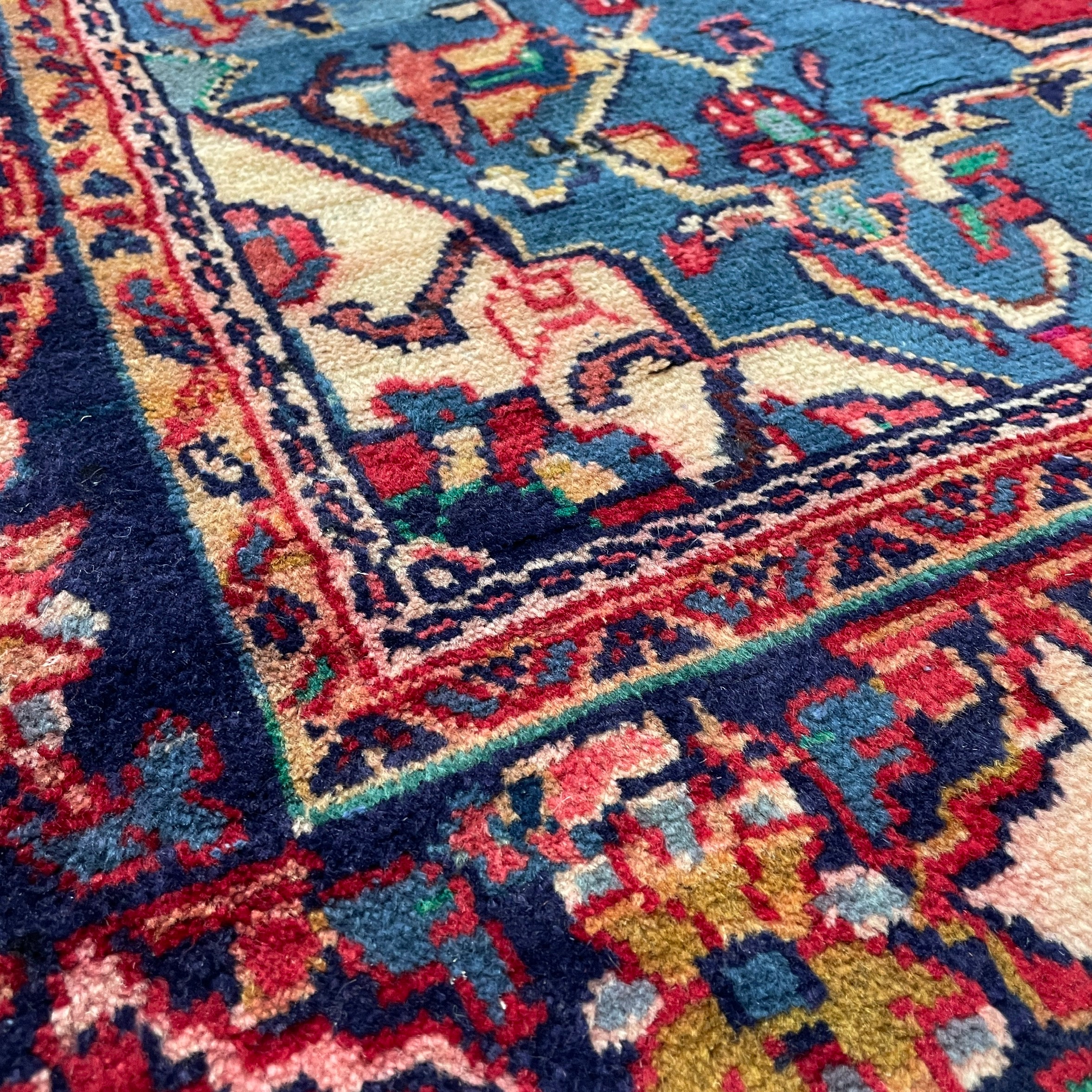 228 x 150 cm | Persian Hamadan Rug (Old 1970)