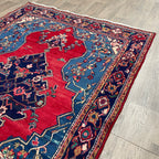 228 x 150 cm | Persian Hamadan Rug (Old 1970)