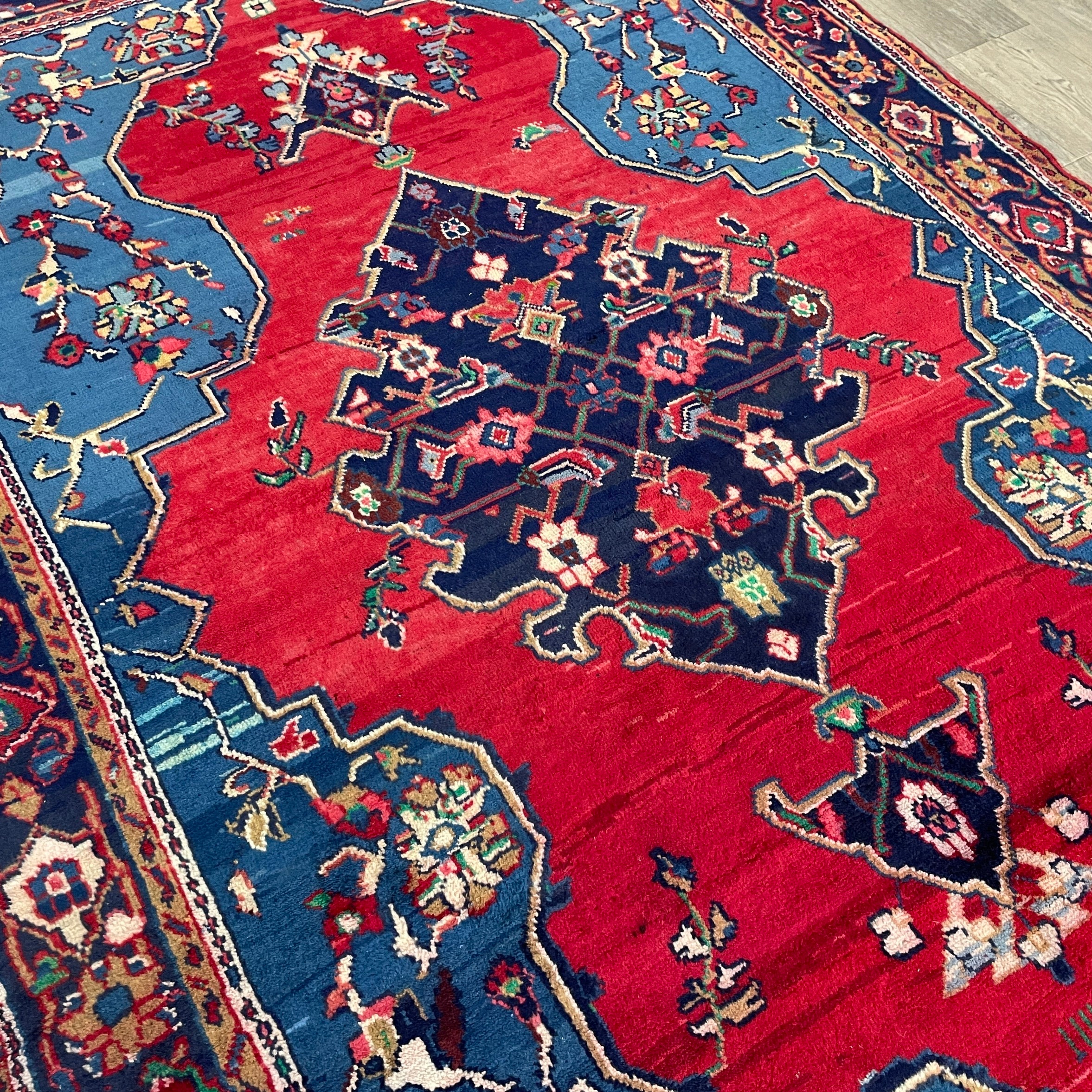 228 x 150 cm | Persian Hamadan Rug (Old 1970)