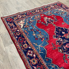228 x 150 cm | Persian Hamadan Rug (Old 1970)