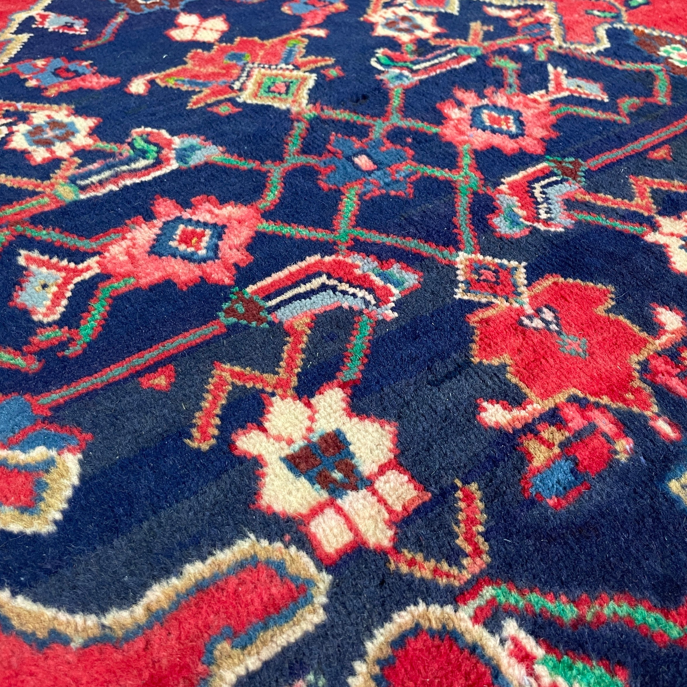 228 x 150 cm | Persian Hamadan Rug (Old 1970)