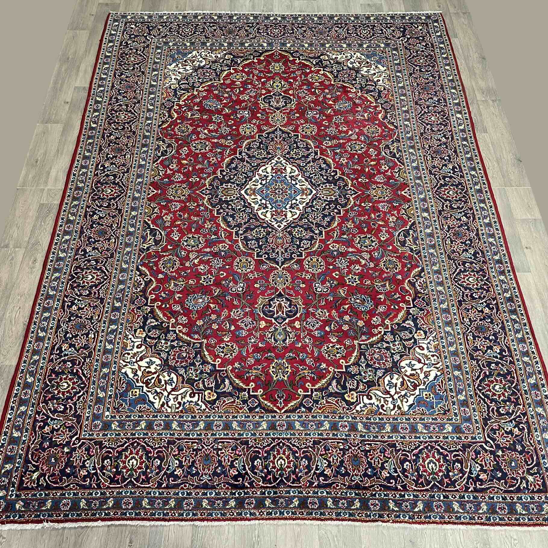 Old Persian Kashan Large Rug c. 1960