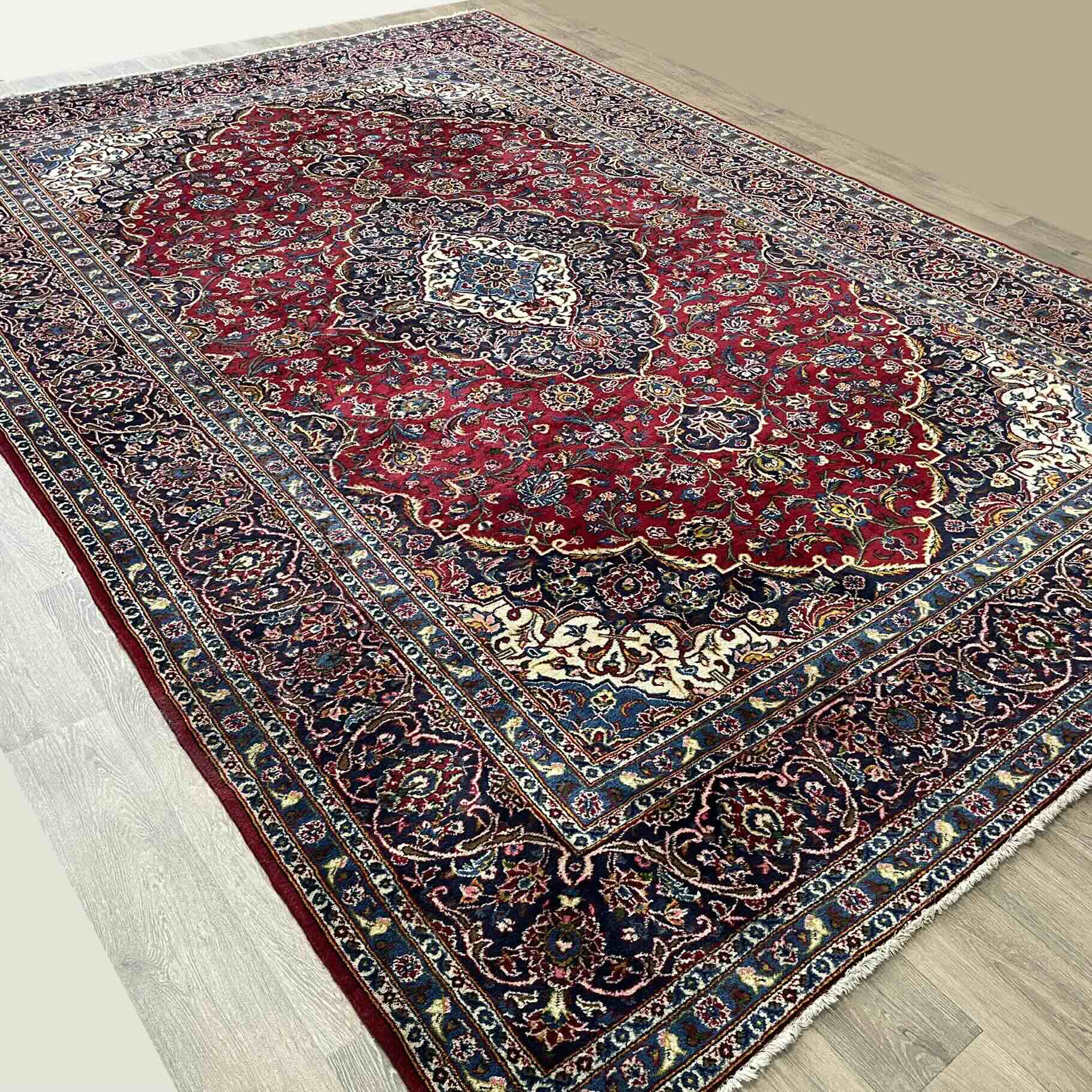 Old Persian Kashan Large Rug c. 1960