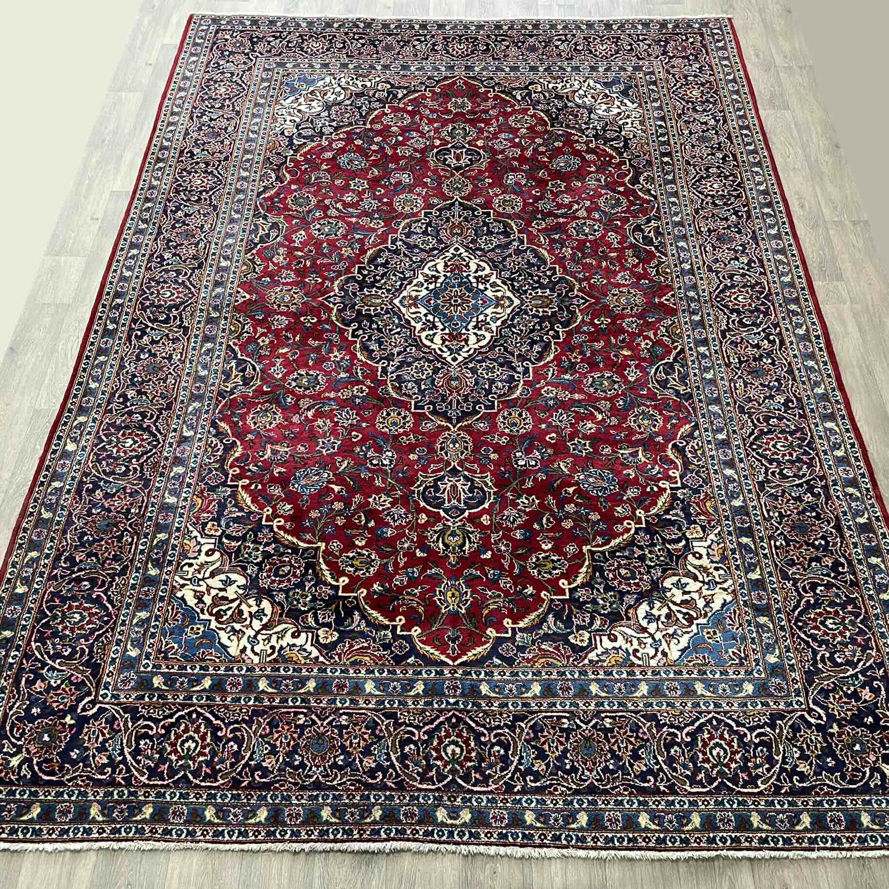 Old Persian Kashan Large Rug c. 1960