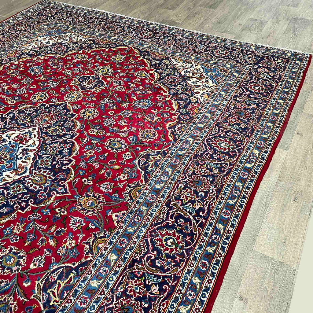 Old Persian Kashan Large Rug c. 1960