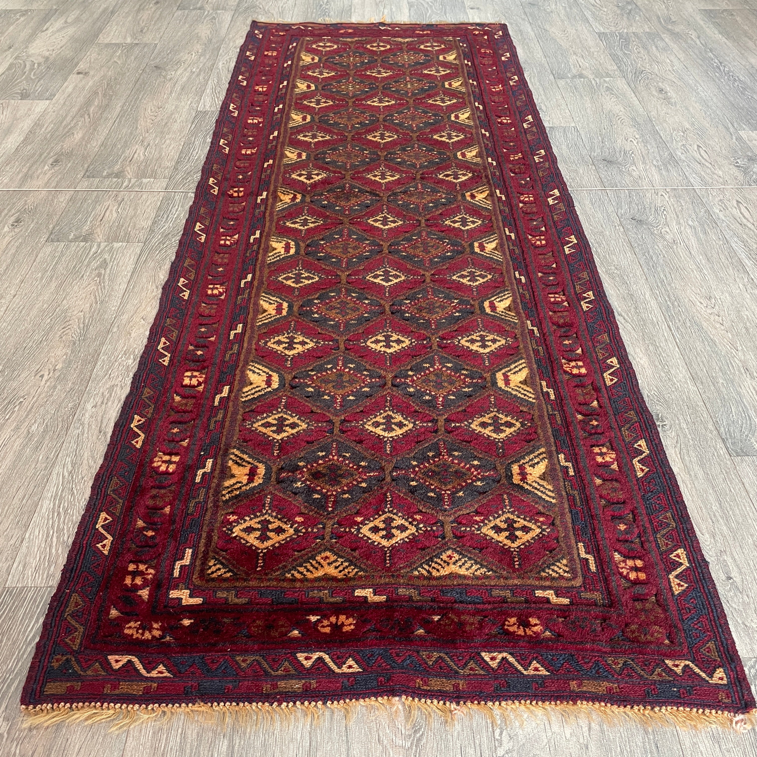 Afghan Fine Mushwani Runner (Belgian Wool)