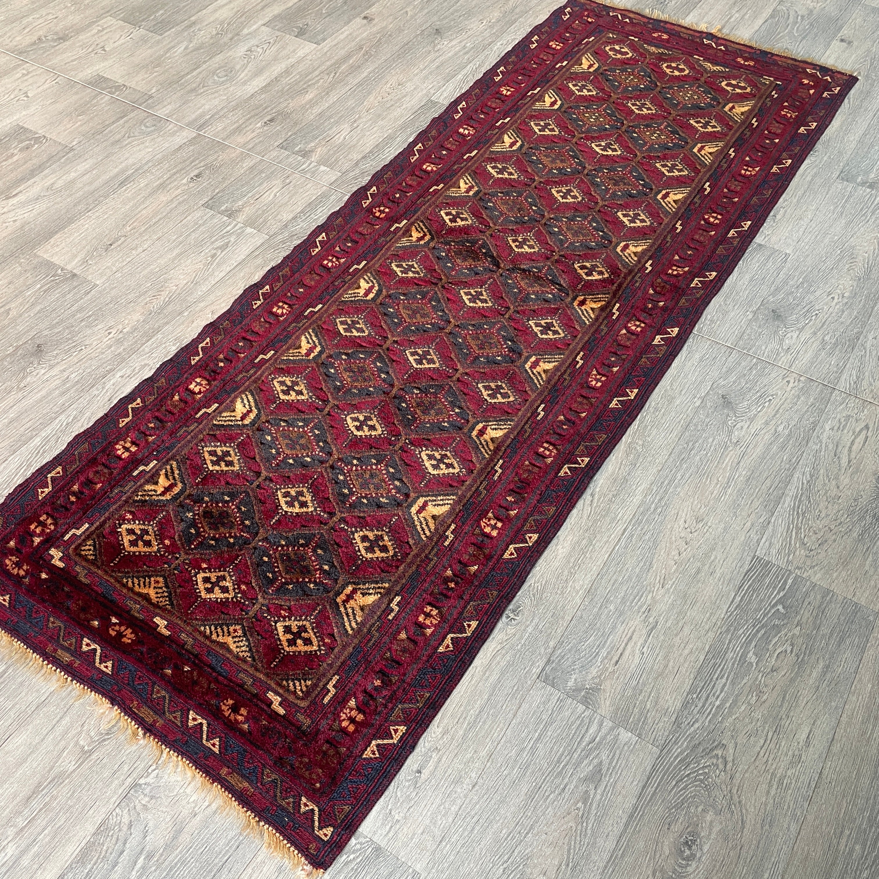 Afghan Fine Mushwani Runner (Belgian Wool)