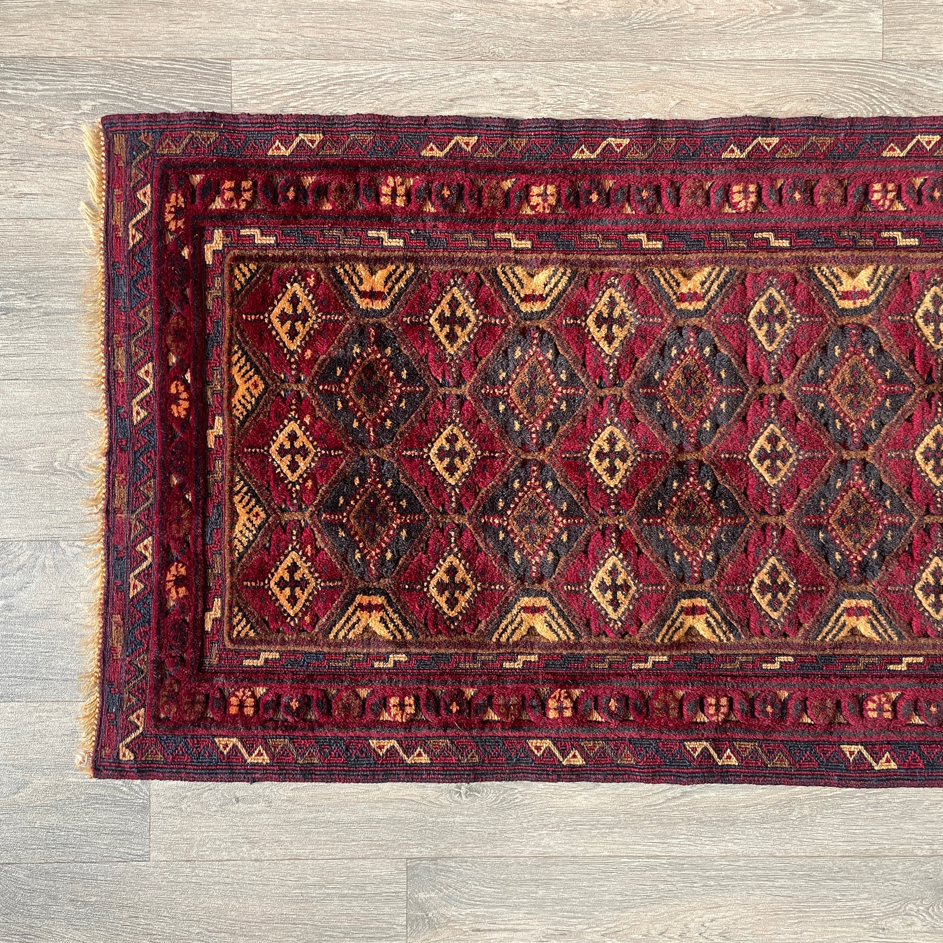 Afghan Fine Mushwani Runner (Belgian Wool)