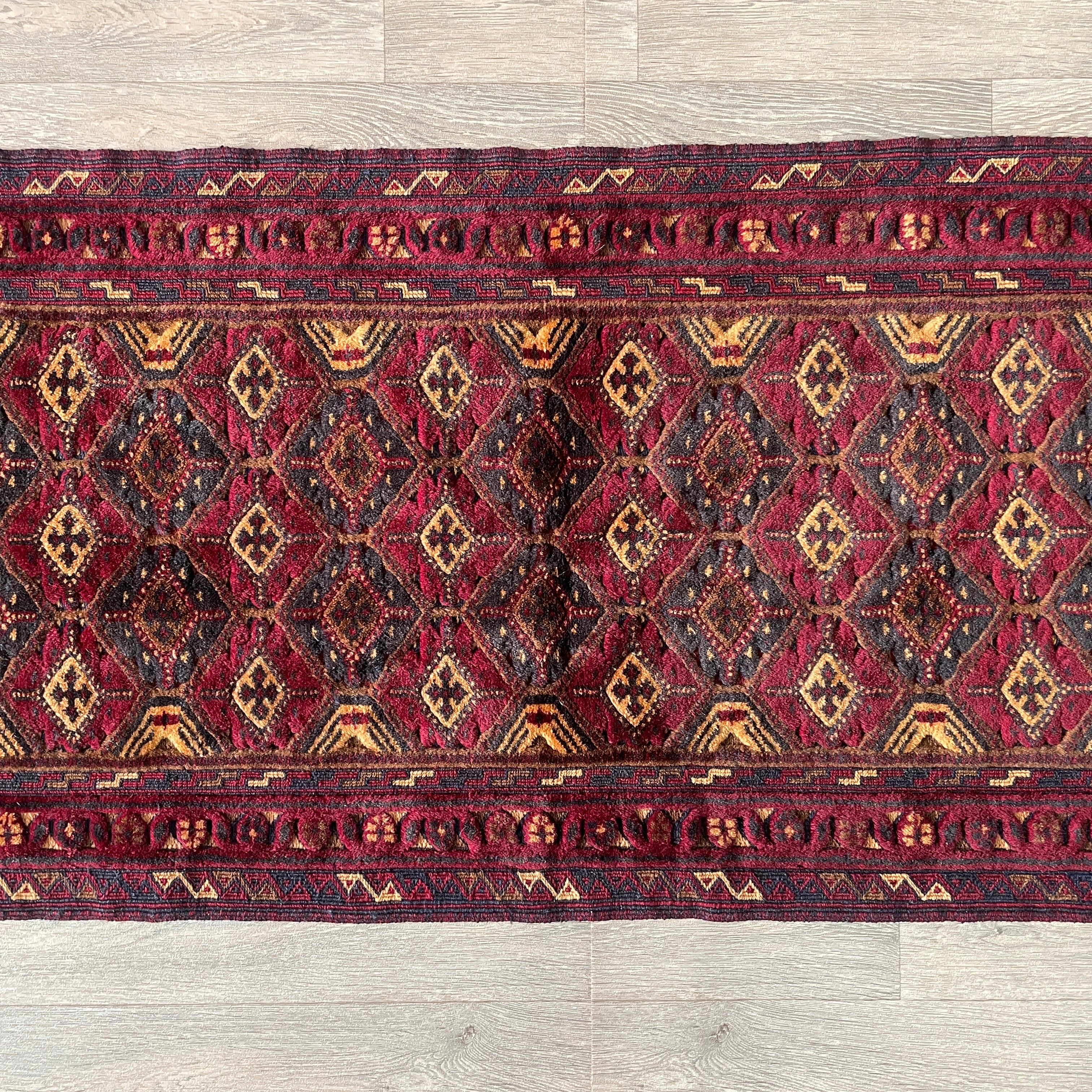 Afghan Fine Mushwani Runner (Belgian Wool)