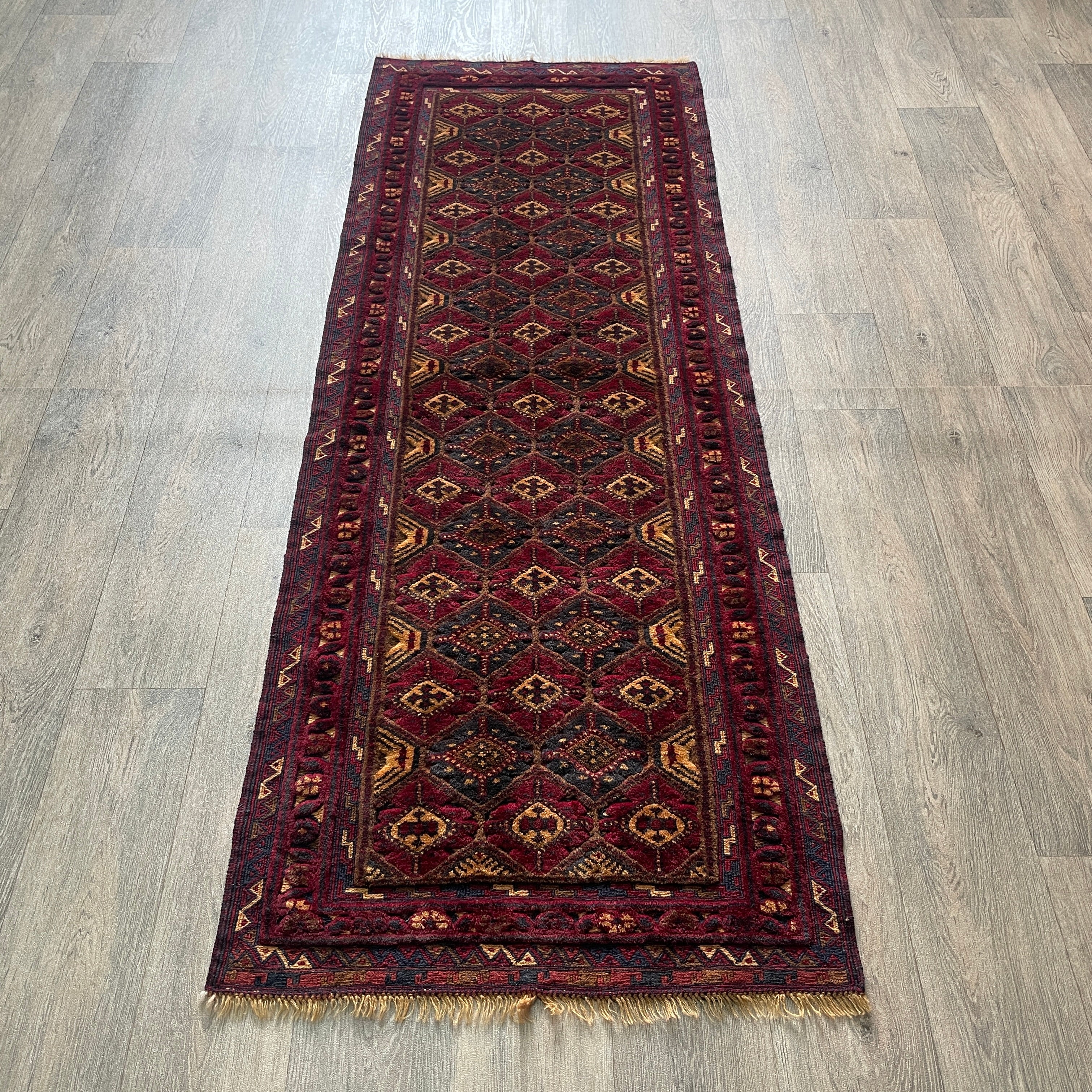 Afghan Fine Mushwani Runner (Belgian Wool)
