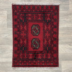 67 x 45 cm | Afghan Aqcha Door Mat - Khorasan Rugs