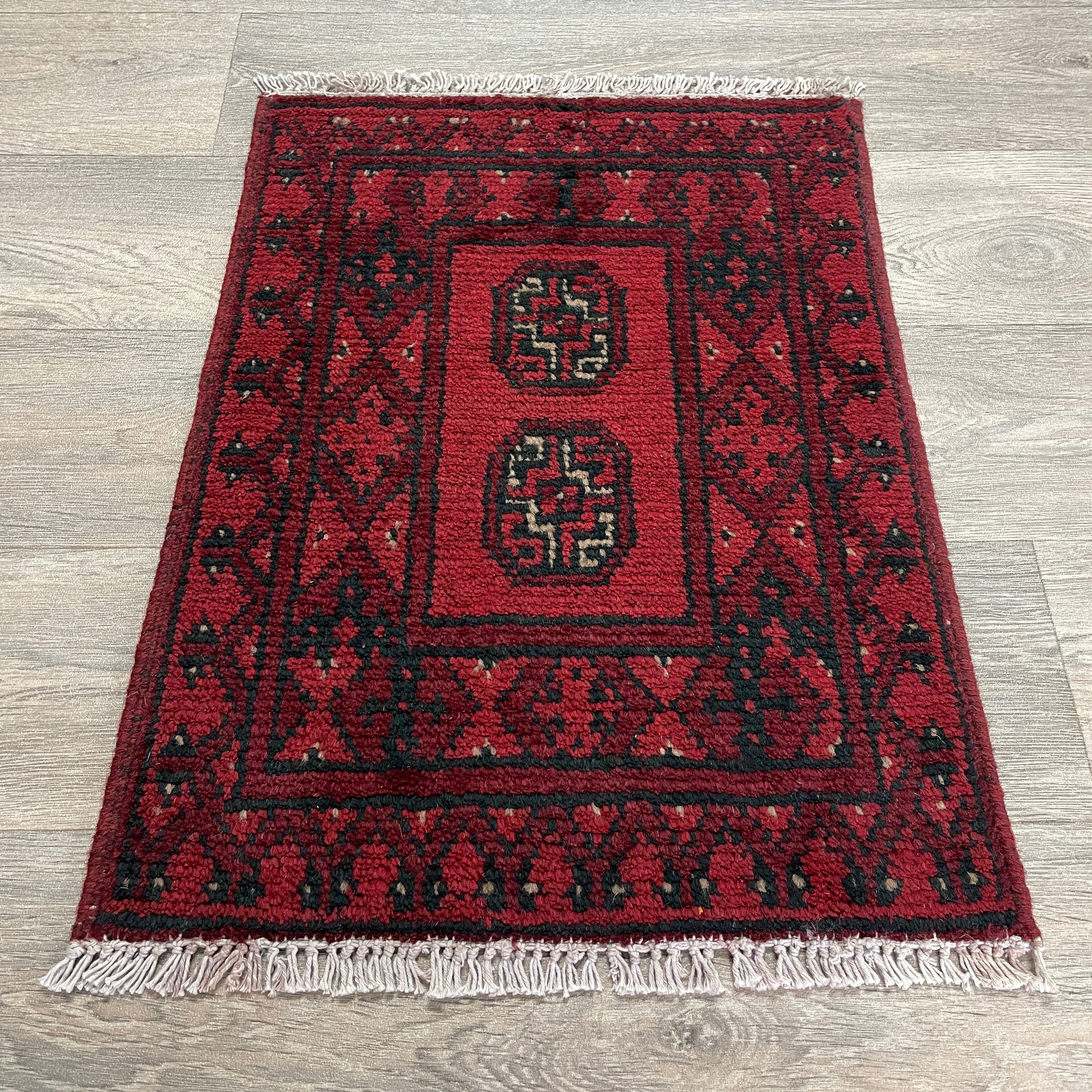 67 x 45 cm | Afghan Aqcha Door Mat - Khorasan Rugs