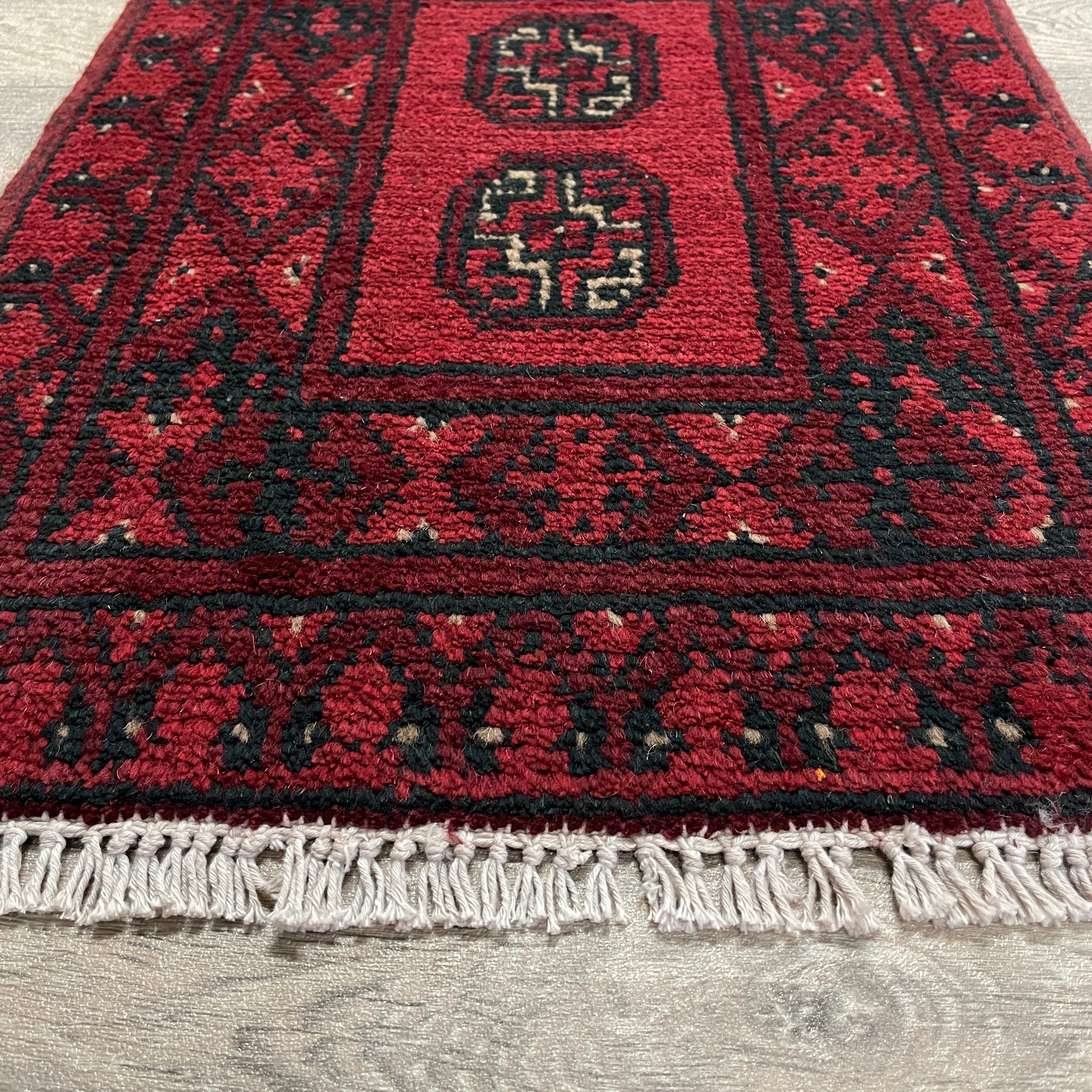 67 x 45 cm | Afghan Aqcha Door Mat - Khorasan Rugs