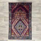 139 x 84 cm | Afghan Herati Baluch Rug (Old 1980)