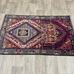 139 x 84 cm | Afghan Herati Baluch Rug (Old 1980)