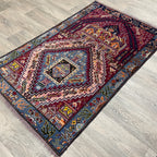 139 x 84 cm | Afghan Herati Baluch Rug (Old 1980)