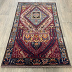 139 x 84 cm | Afghan Herati Baluch Rug (Old 1980)