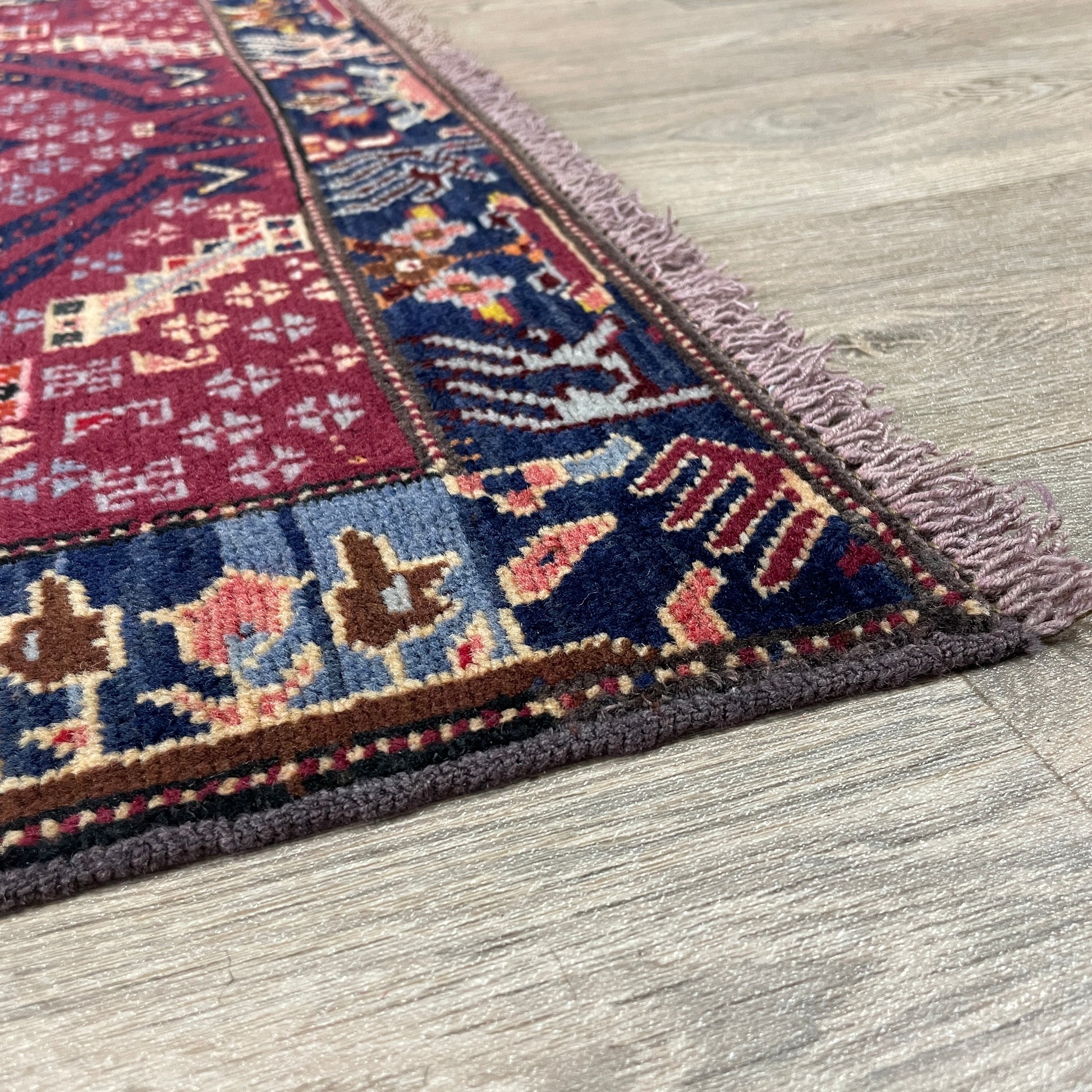 139 x 84 cm | Afghan Herati Baluch Rug (Old 1980)