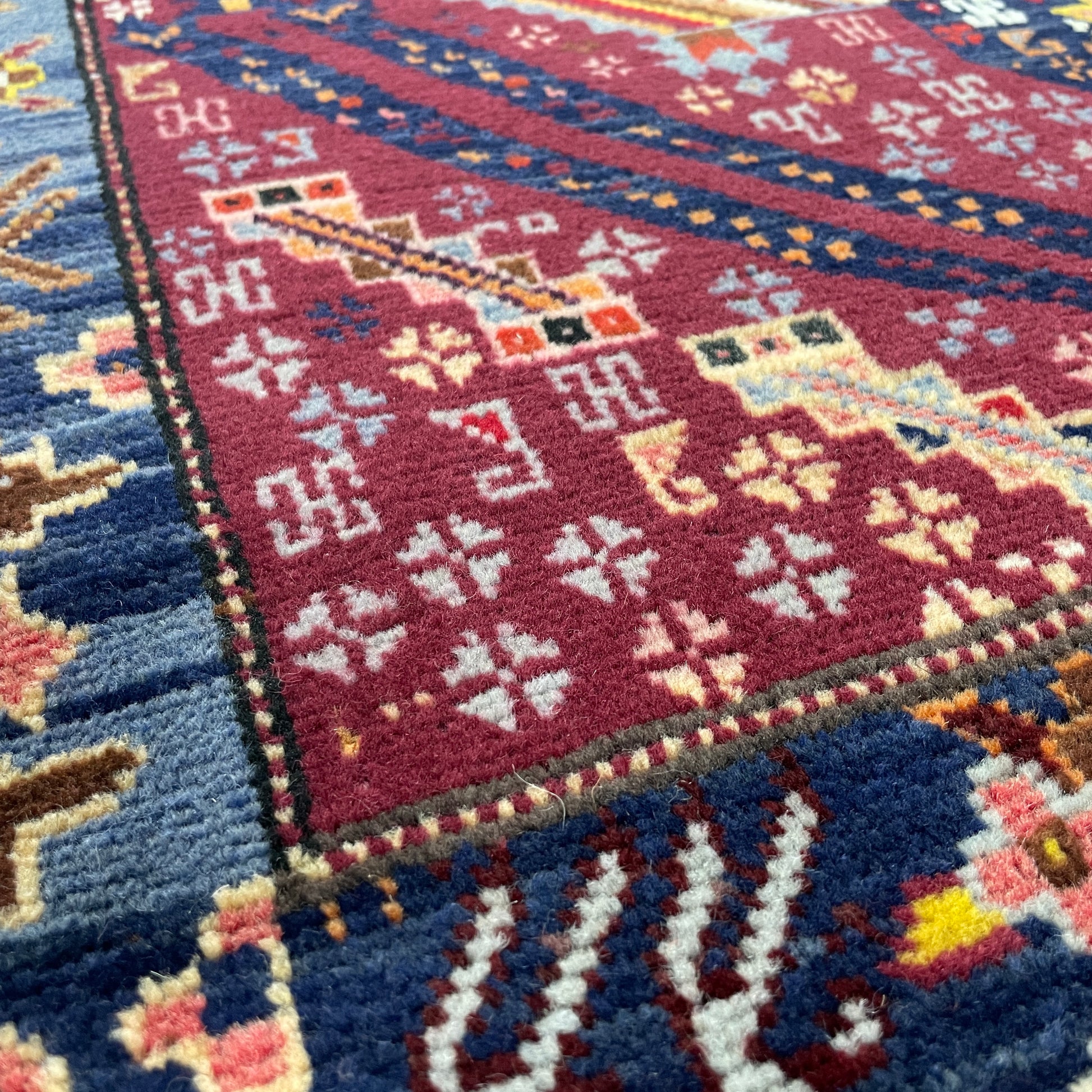 139 x 84 cm | Afghan Herati Baluch Rug (Old 1980)