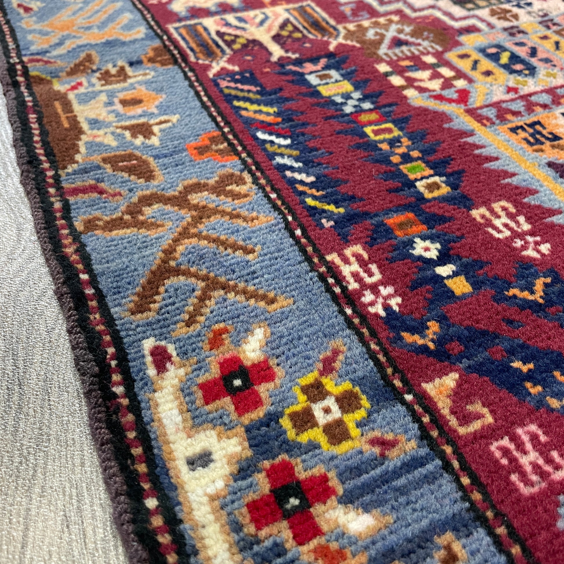 139 x 84 cm | Afghan Herati Baluch Rug (Old 1980)