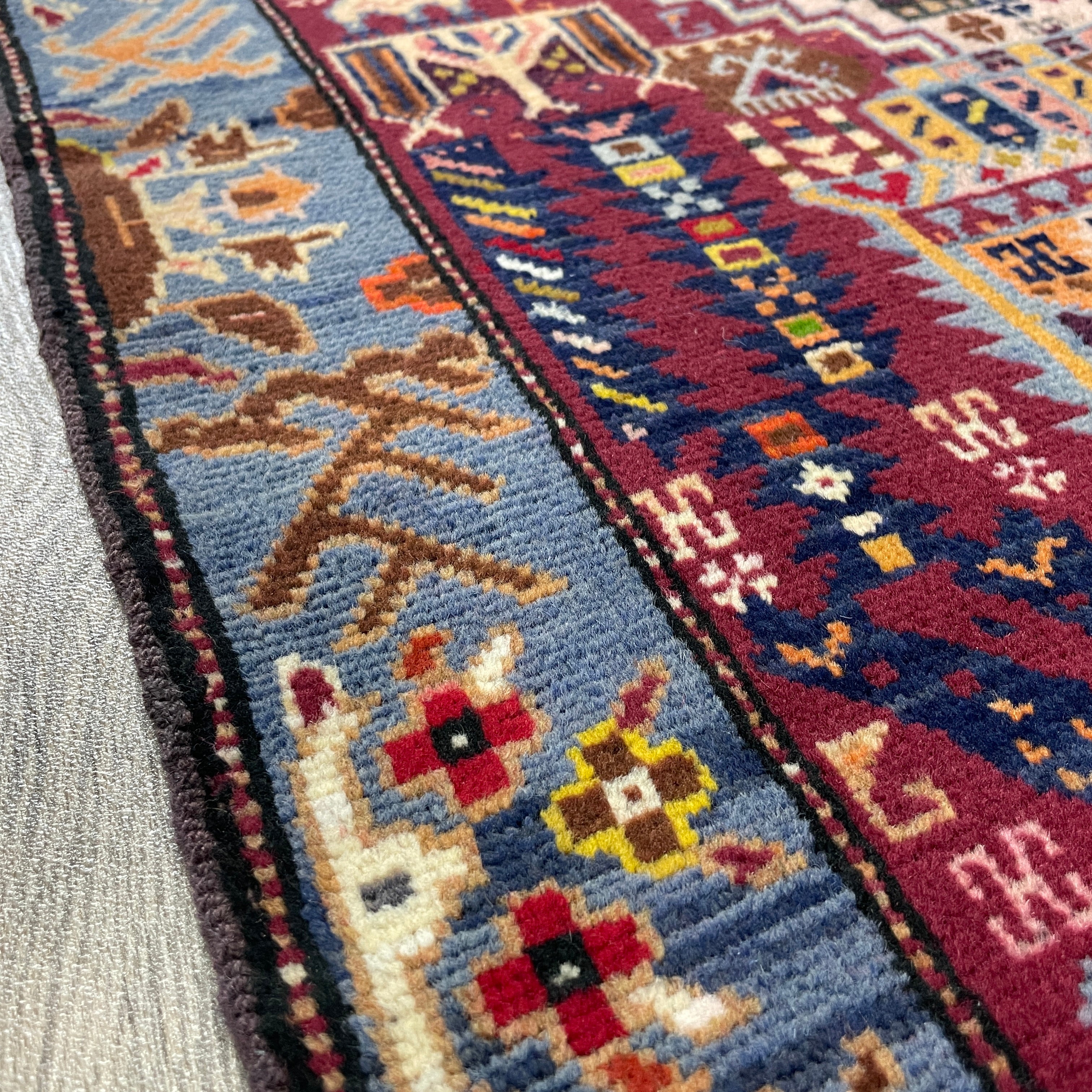 139 x 84 cm | Afghan Herati Baluch Rug (Old 1980)
