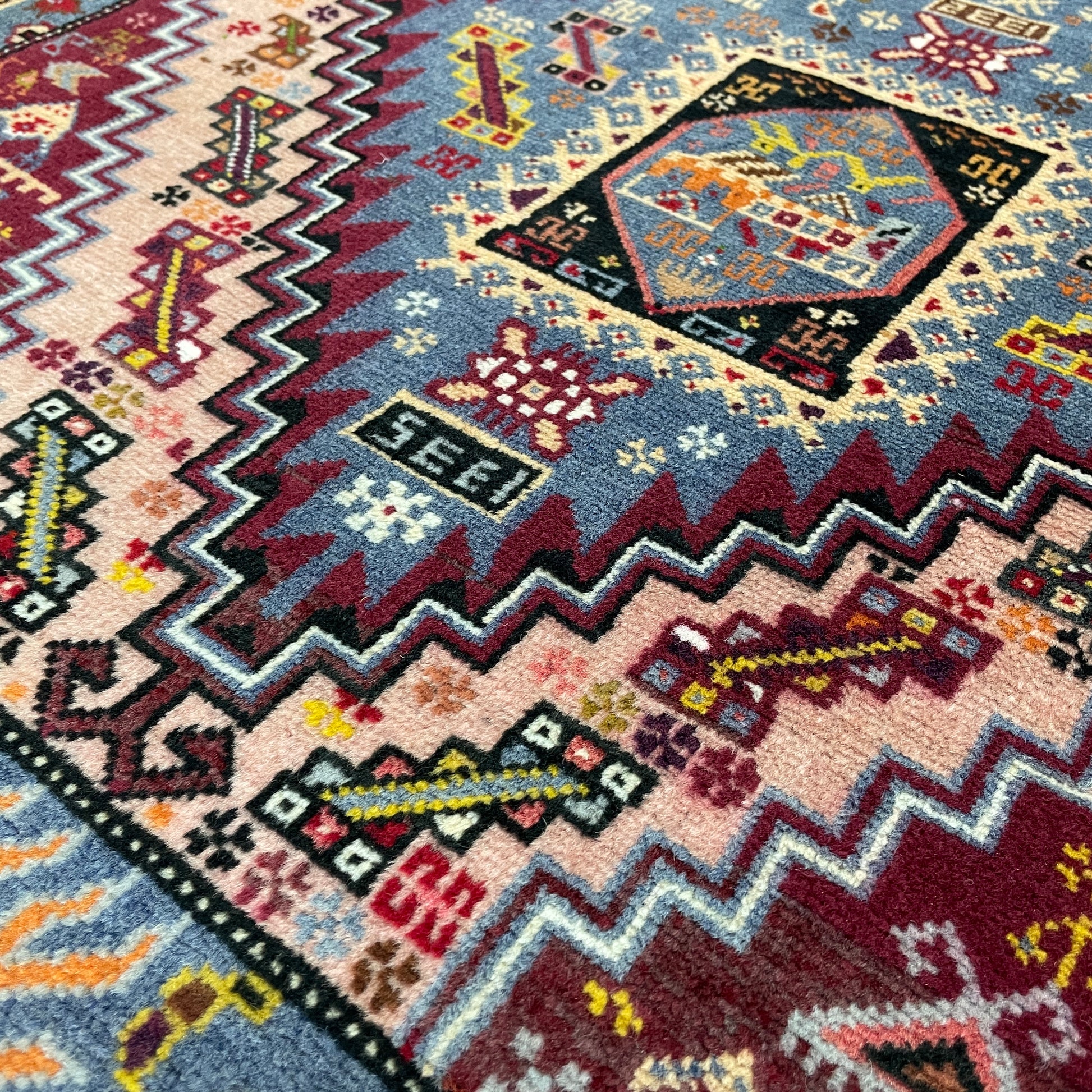 139 x 84 cm | Afghan Herati Baluch Rug (Old 1980)