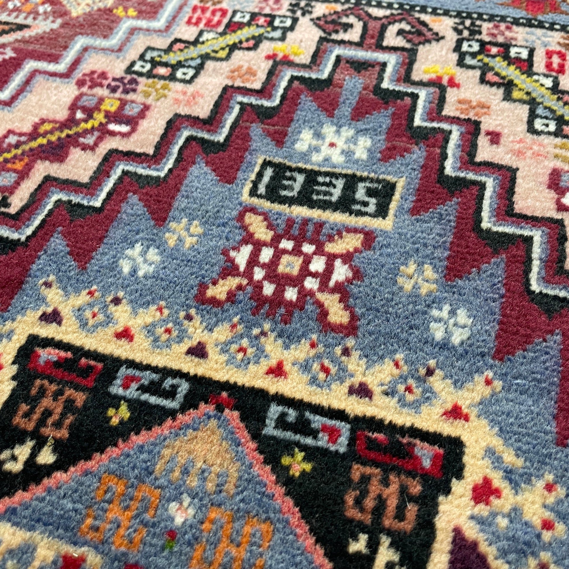 139 x 84 cm | Afghan Herati Baluch Rug (Old 1980)