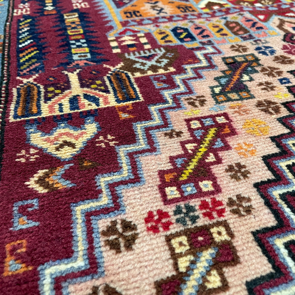 139 x 84 cm | Afghan Herati Baluch Rug (Old 1980)