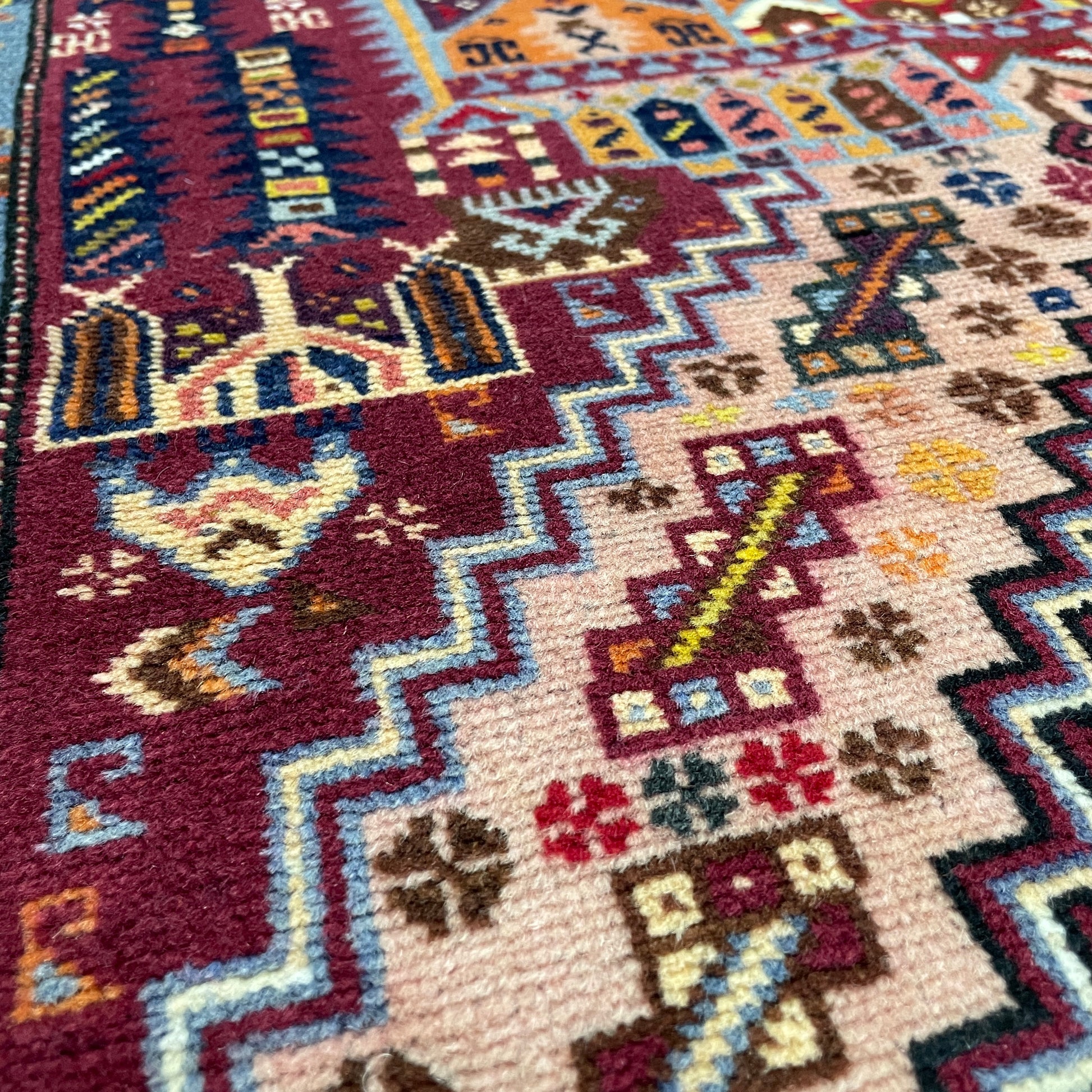 139 x 84 cm | Afghan Herati Baluch Rug (Old 1980)