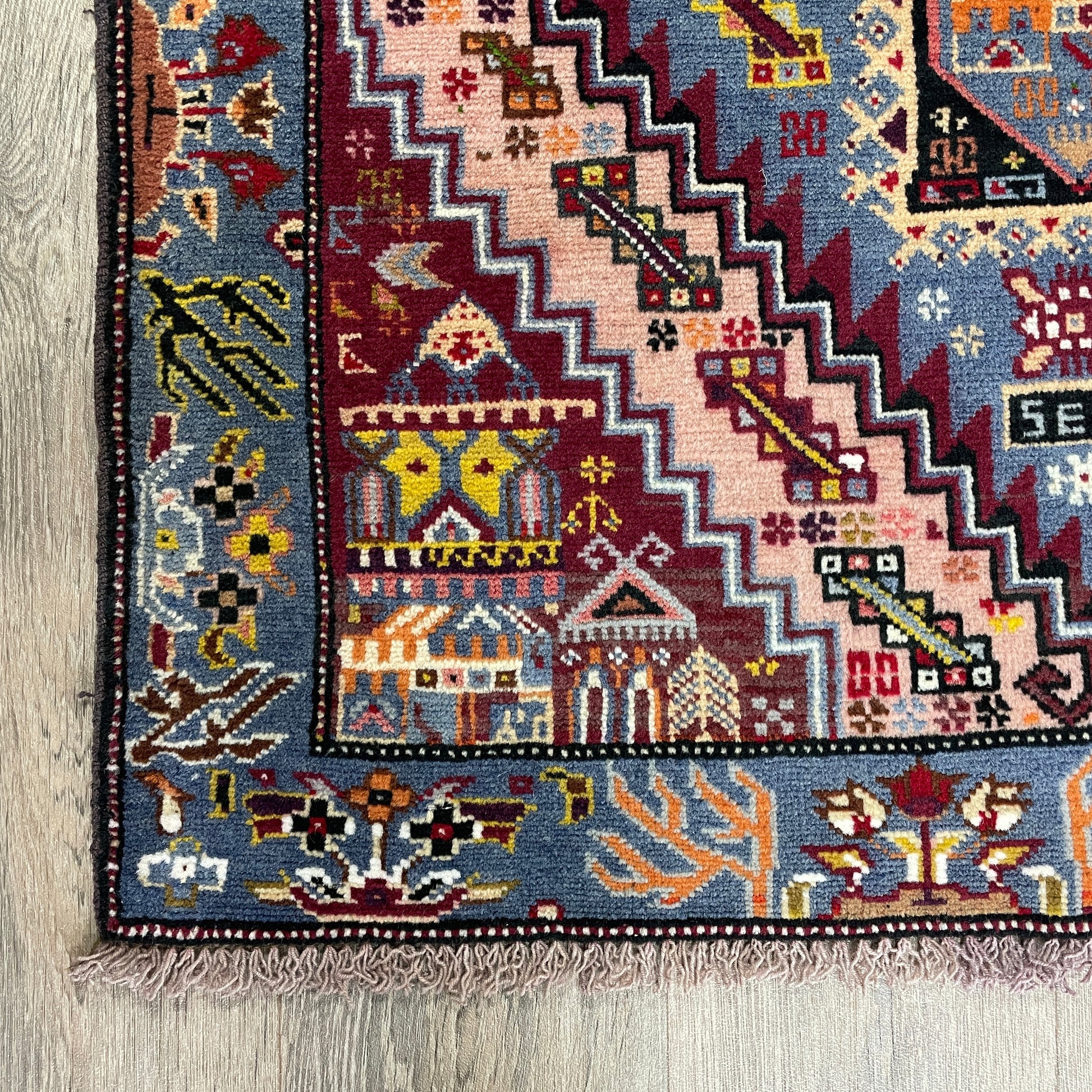 139 x 84 cm | Afghan Herati Baluch Rug (Old 1980)