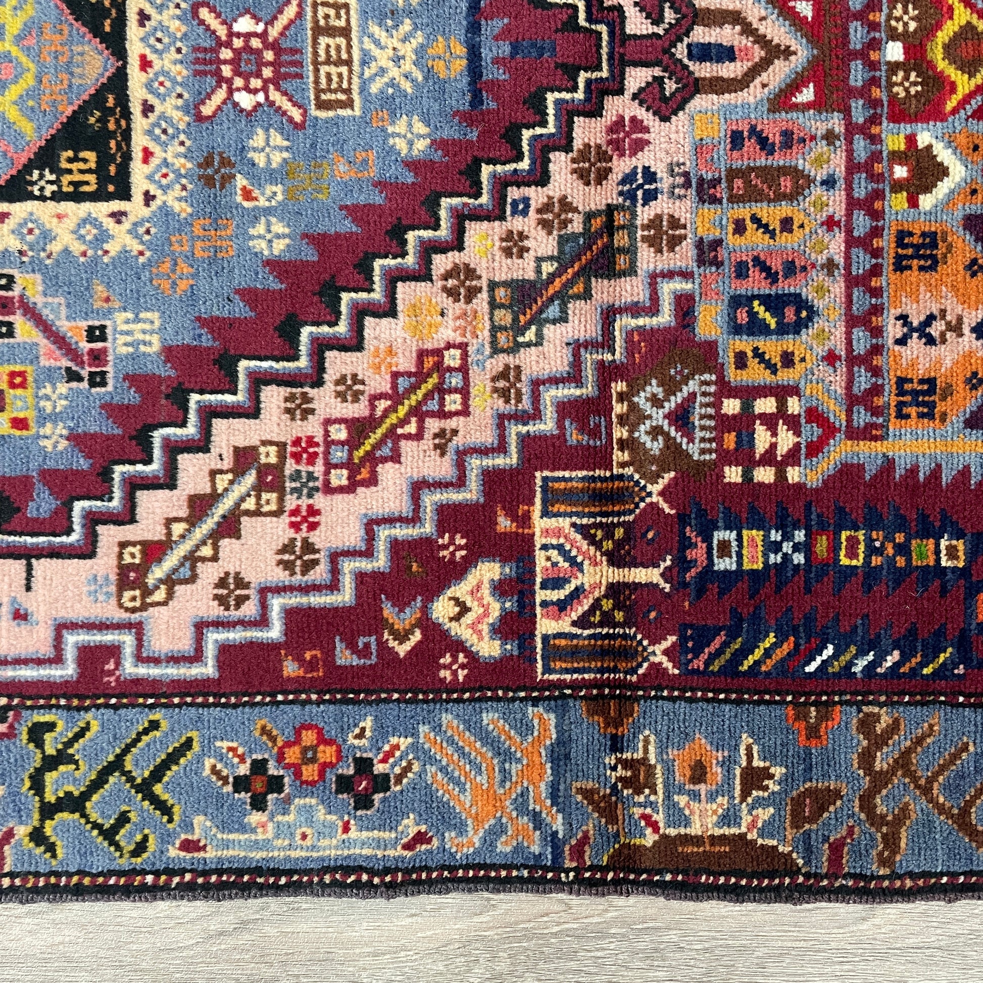 139 x 84 cm | Afghan Herati Baluch Rug (Old 1980)