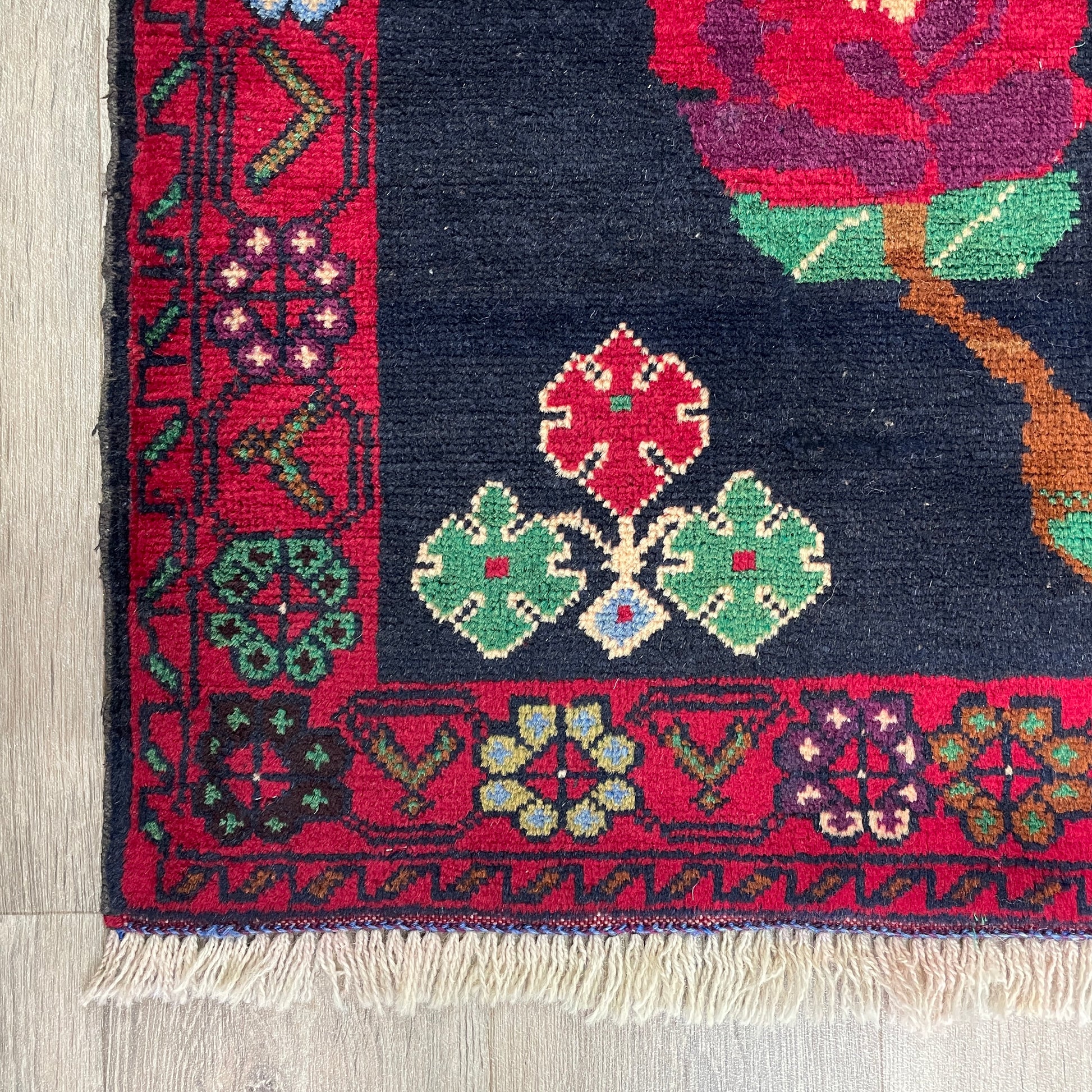 146 x 90 cm | Afghan Herati Baluch Rug (Old 1980)