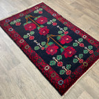 146 x 90 cm | Afghan Herati Baluch Rug (Old 1980)