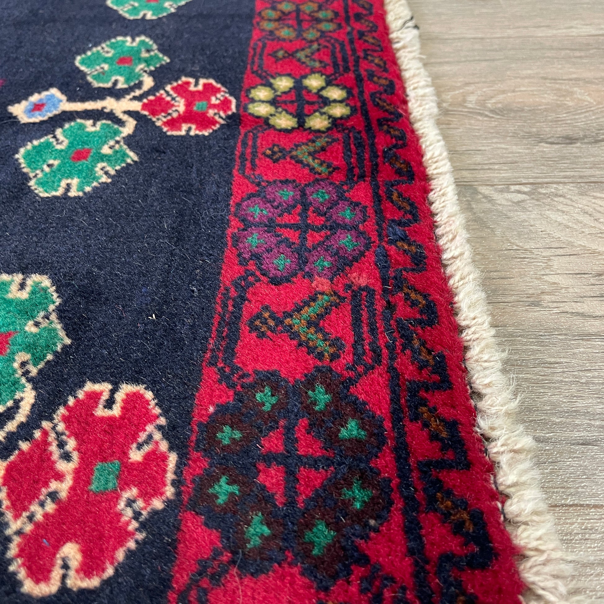 146 x 90 cm | Afghan Herati Baluch Rug (Old 1980)
