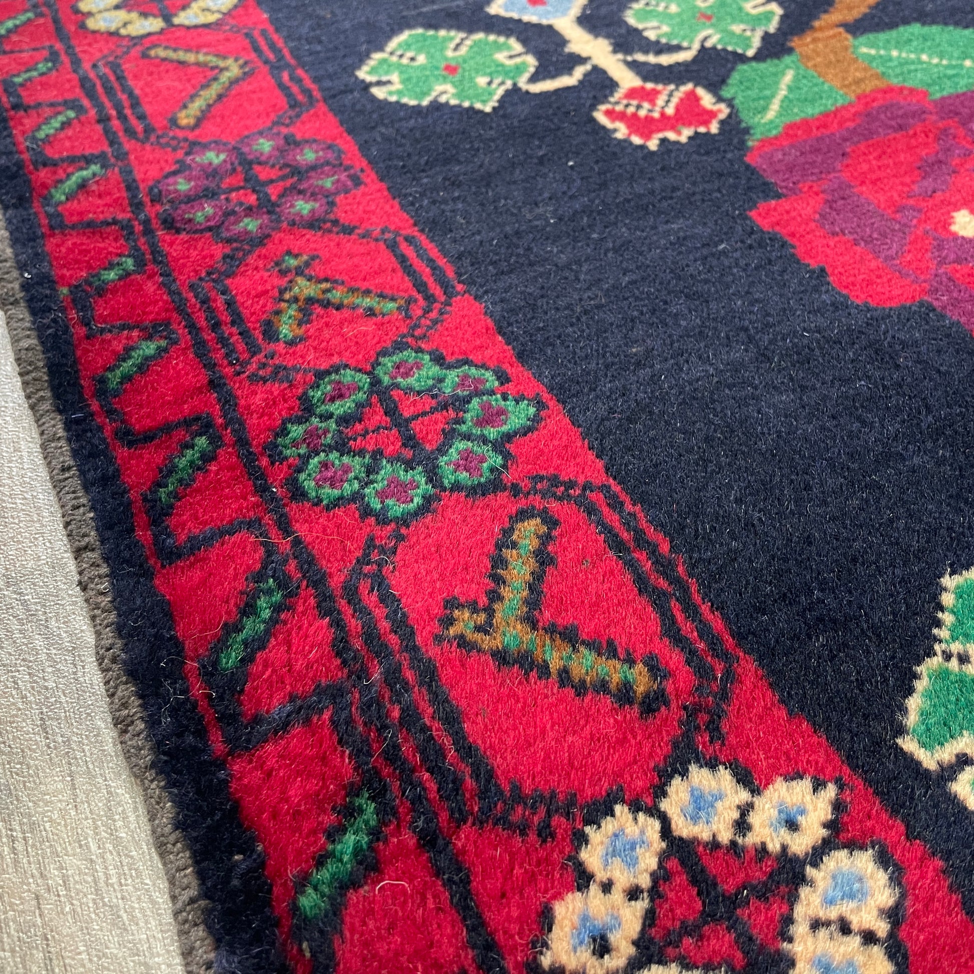146 x 90 cm | Afghan Herati Baluch Rug (Old 1980)