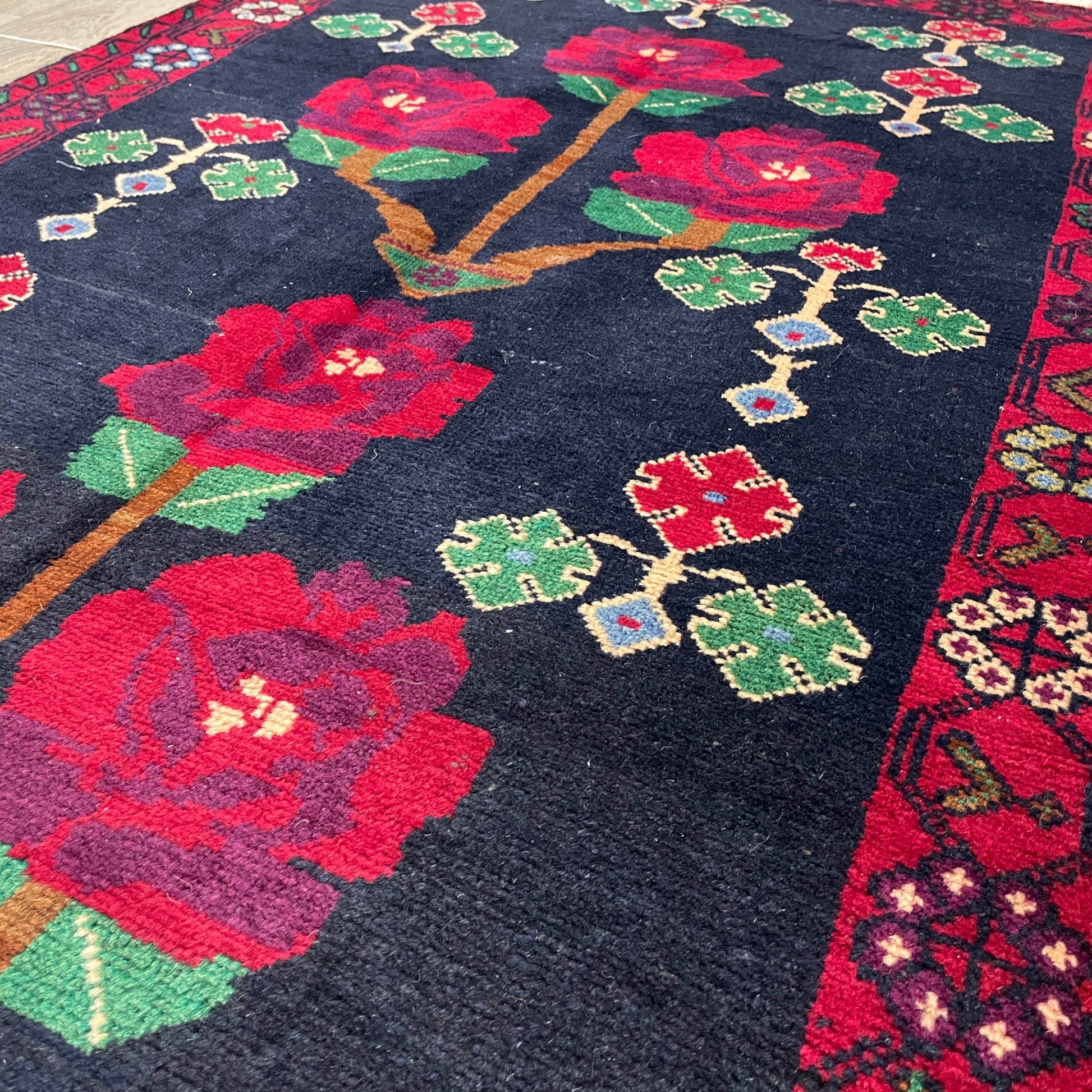 146 x 90 cm | Afghan Herati Baluch Rug (Old 1980)