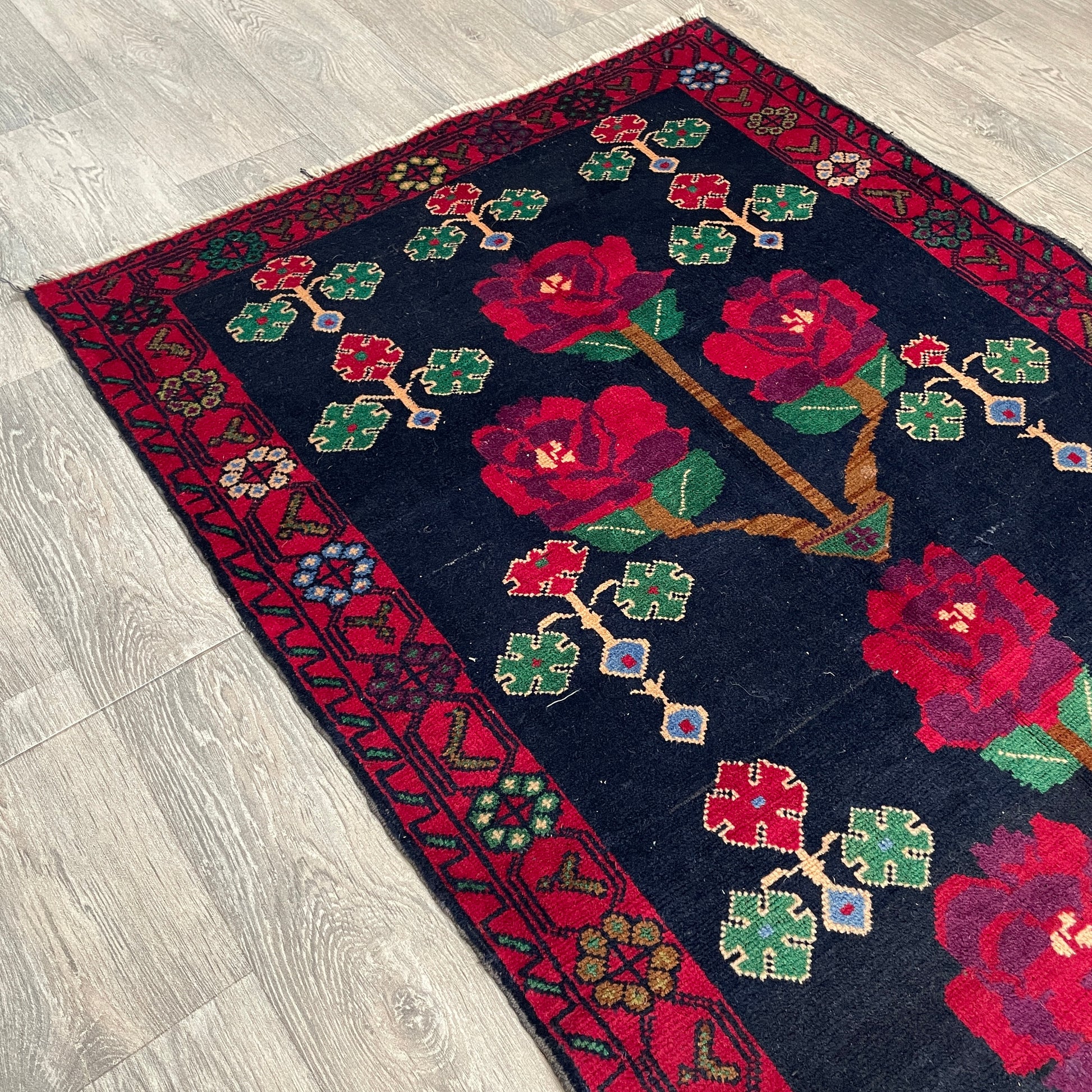 146 x 90 cm | Afghan Herati Baluch Rug (Old 1980)