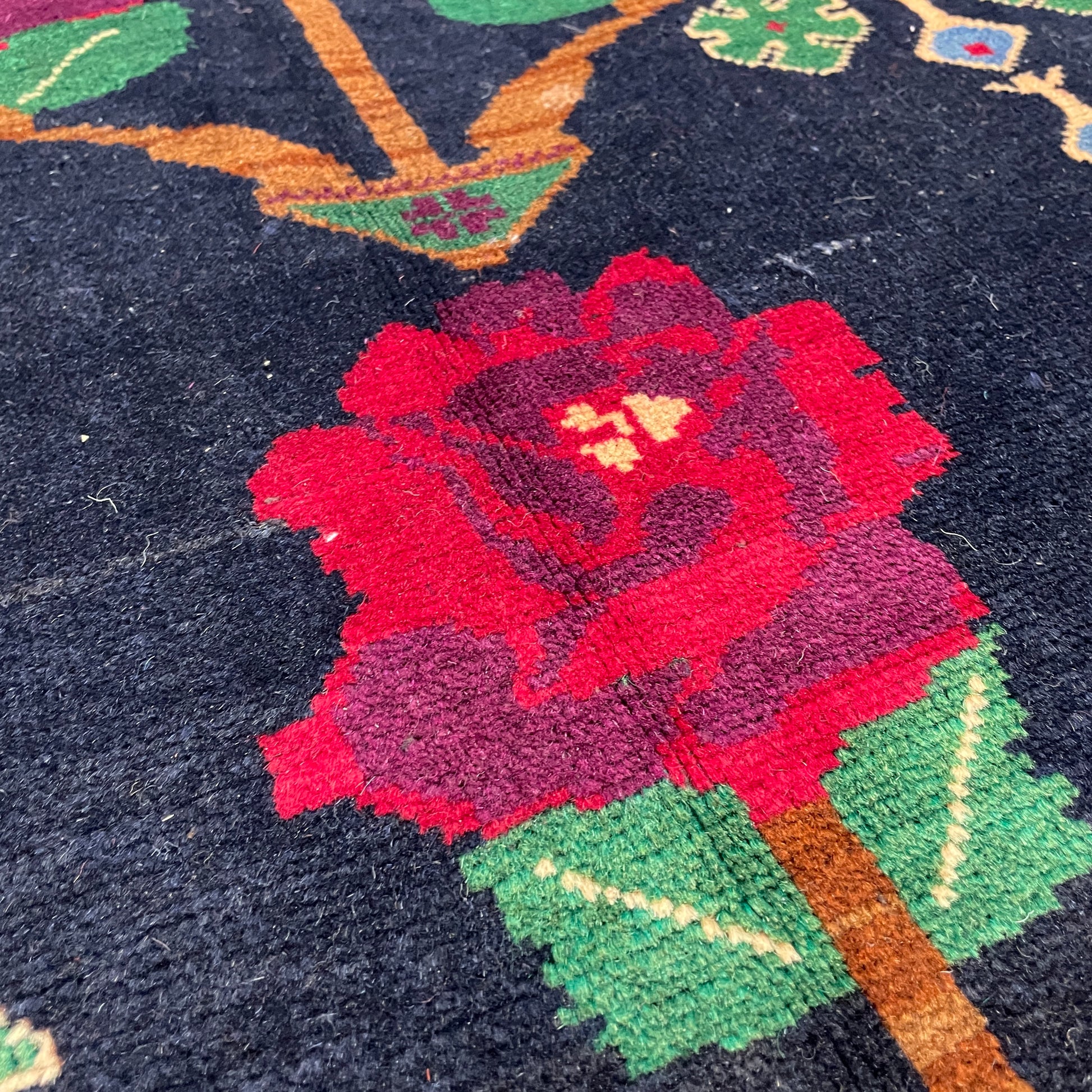 146 x 90 cm | Afghan Herati Baluch Rug (Old 1980)