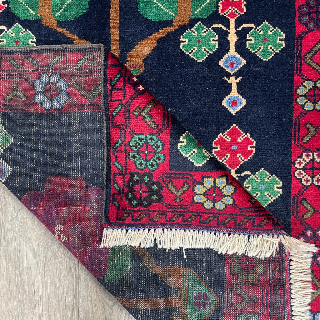 146 x 90 cm | Afghan Herati Baluch Rug (Old 1980)