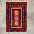 83 x 53 cm | Afghan Aqcha Door Mat - Khorasan Rugs