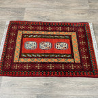 83 x 53 cm | Afghan Aqcha Door Mat - Khorasan Rugs
