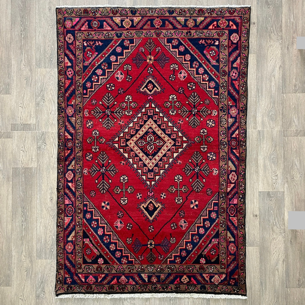 196 x 128 cm | Persiann Hamadan Rug (Old 1970)
