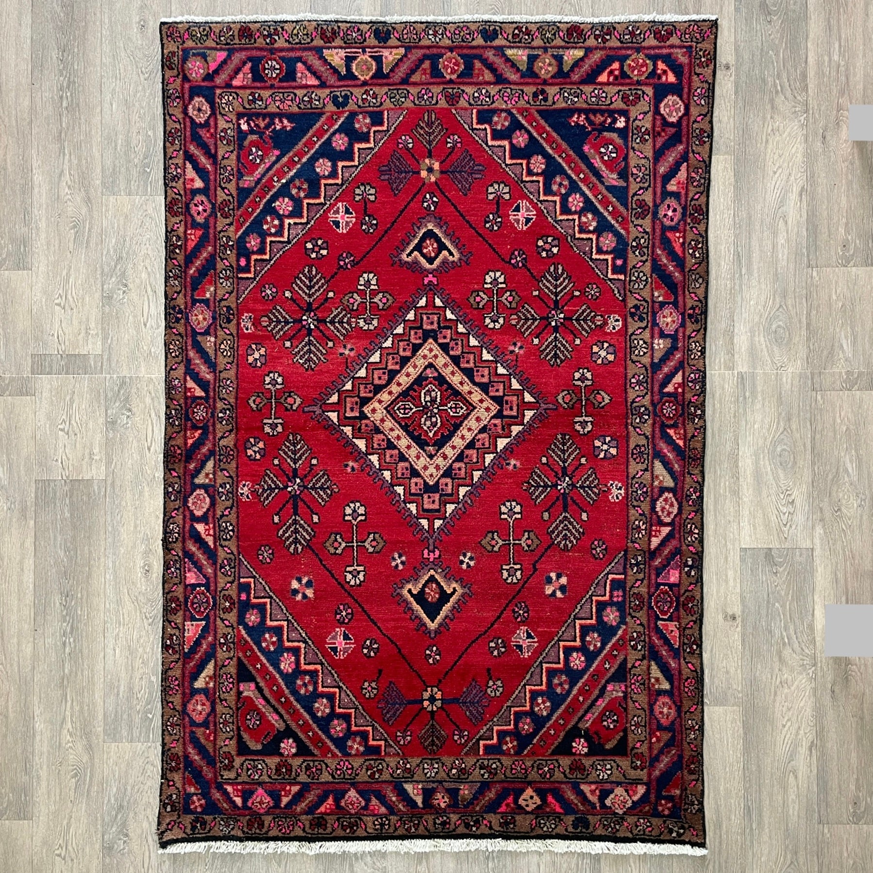 196 x 128 cm | Persiann Hamadan Rug (Old 1970)