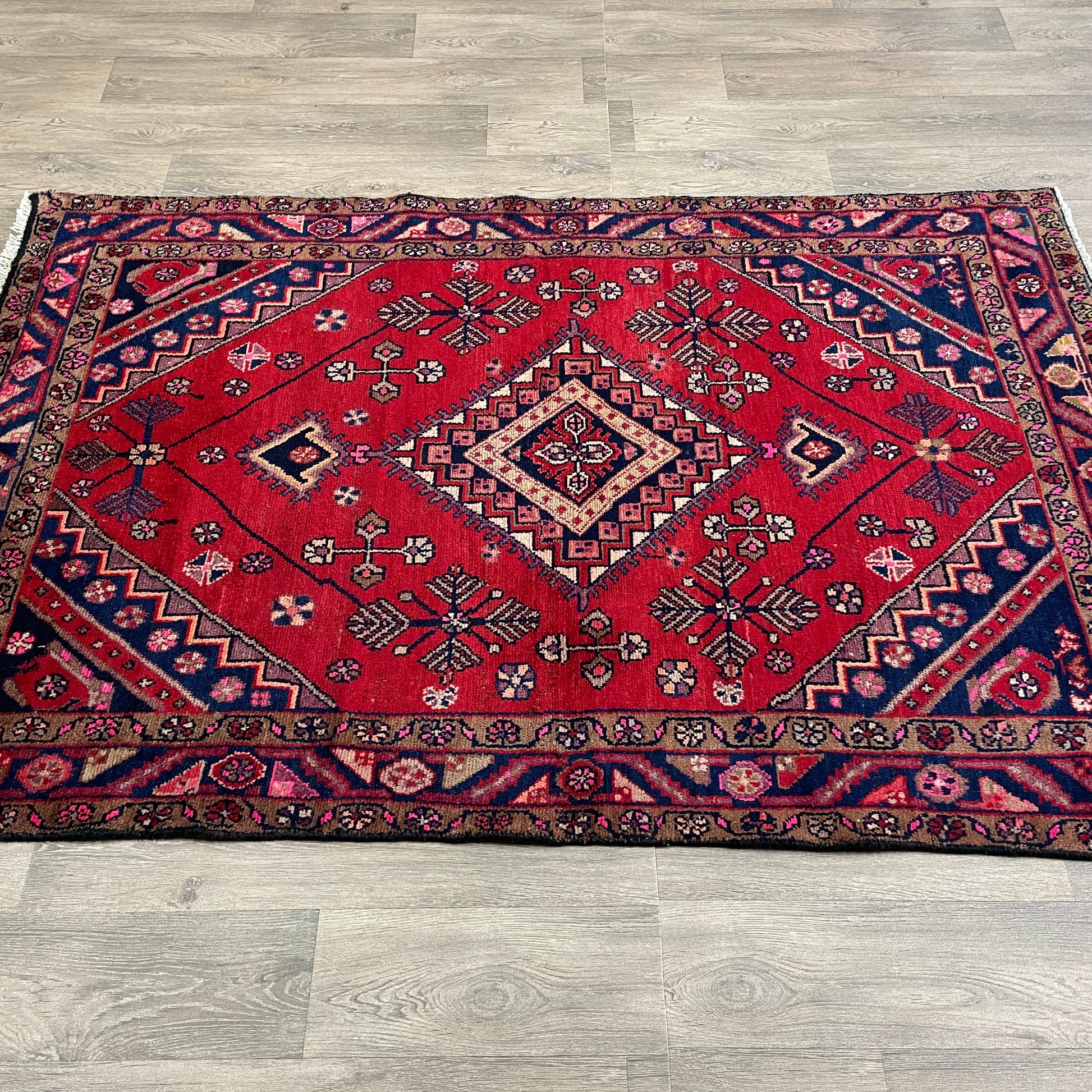 196 x 128 cm | Persiann Hamadan Rug (Old 1970)