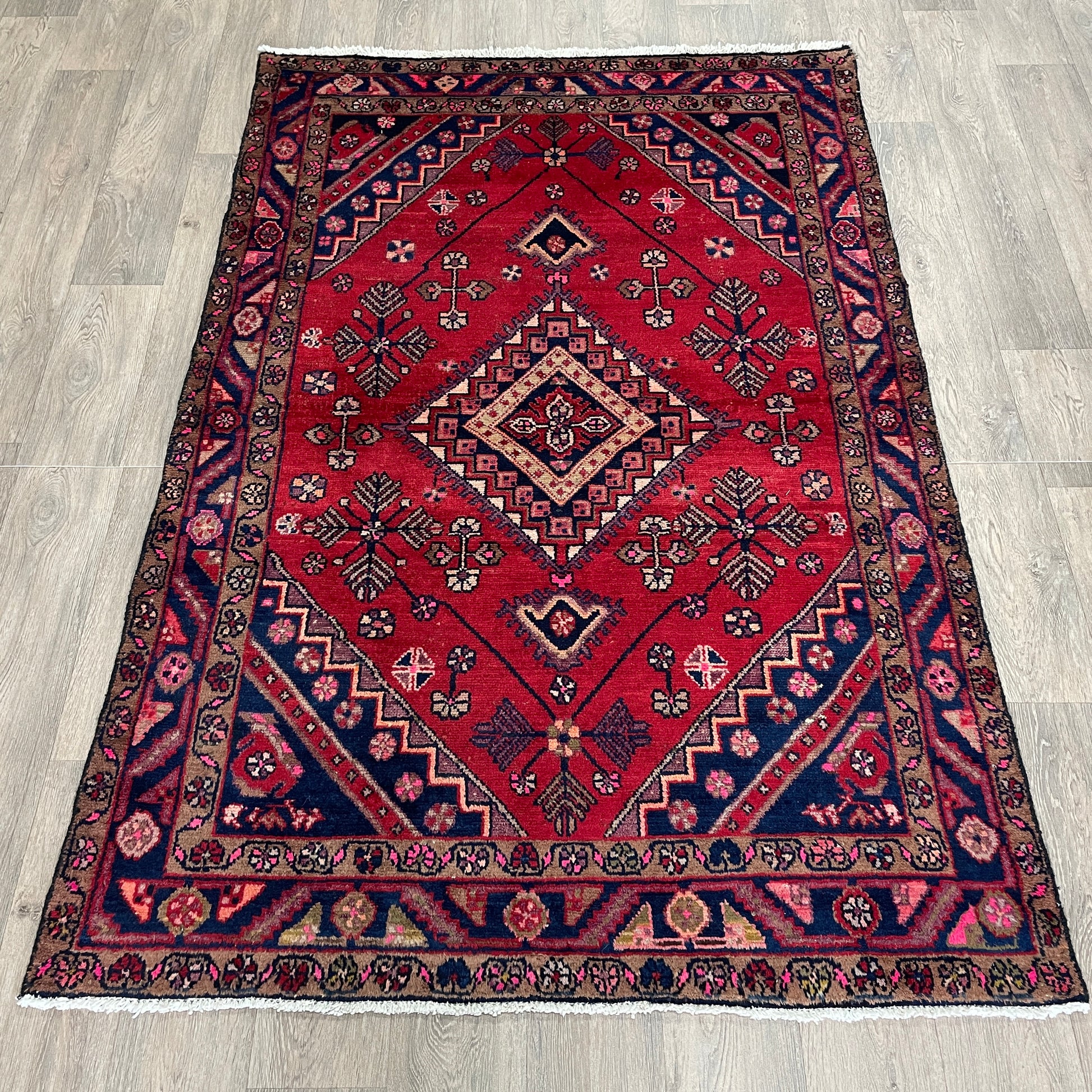 196 x 128 cm | Persiann Hamadan Rug (Old 1970)